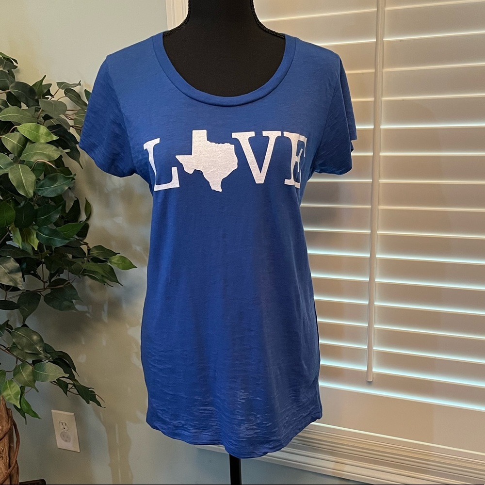 Women’s Large Blue TX Love T-Shirt